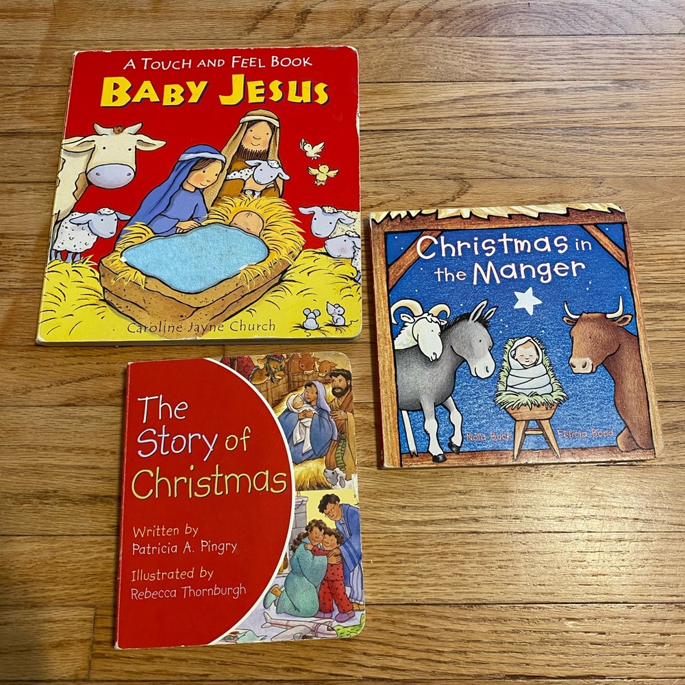 kids christmas christian book lot of 3
Jesus Baby